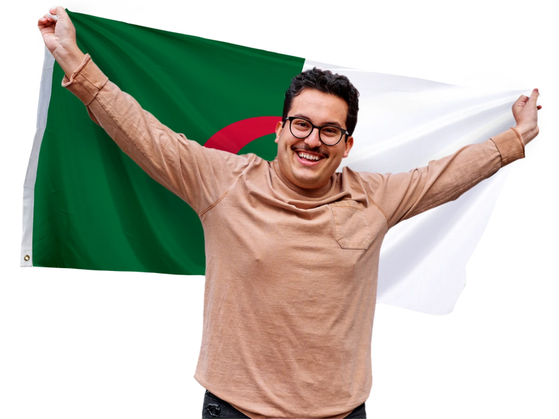 Drapeau Algérie-Expert Drapeaux