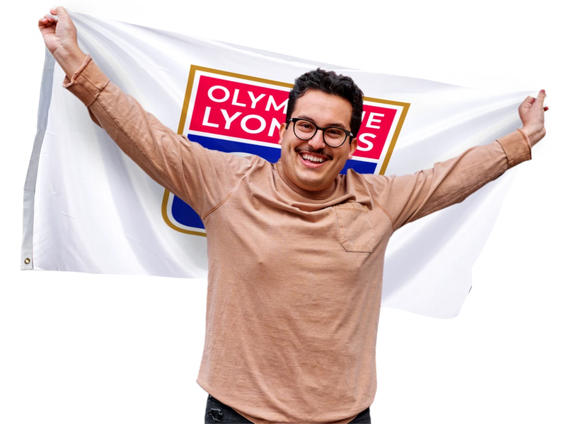 Drapeau Olympique Lyonnais