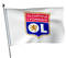 Drapeau Olympique Lyonnais