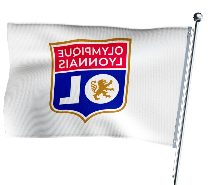 Drapeau Olympique Lyonnais